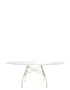 New Kartell Glossy oval VERRE BLANC