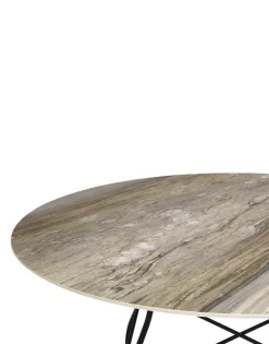 Discount Kartell Glossy round GRIS TROPICAL