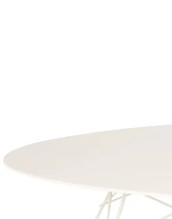 Clearance Kartell Glossy xxl outdoor oval BLANC