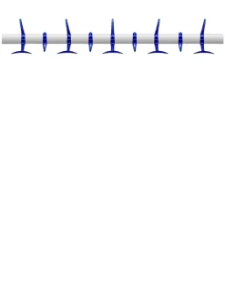 Hot Kartell Hanger 90 cm BLEU COBALT
