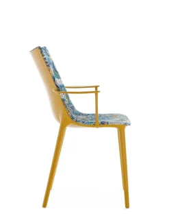 Outlet Kartell H.h.h. upholstered fabric MUSTARD INK OCHRE