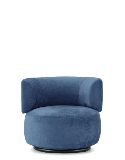 New Kartell K-waiting armchair chenille BLEU CLAIR