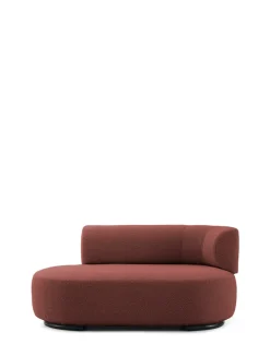 New Kartell K-waiting dormeuse bouclè ROUGE BRIQUE
