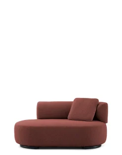 New Kartell K-waiting dormeuse bouclè ROUGE BRIQUE