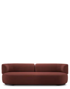 New Kartell K-waiting sofa bouclè ROUGE BRIQUE