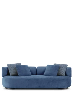 Discount Kartell K-waiting sofa chenille BLEU CLAIR