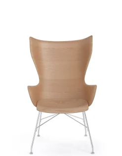 Sale Kartell K/wood slatted ash BOIS CLAIR - SLATTED ASH