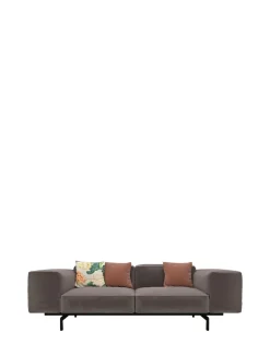 Outlet Kartell Largo deux places canapé velvet DOVE GRAY