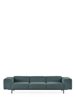 Online Kartell Largo trois places canapé curly PETROLE