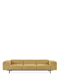 Kartell Largo trois places canapé curly JAUNE ACIDE