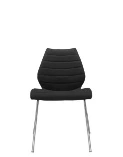 Clearance Kartell Maui soft trevira (2 chaises) TRÉVIRA NOIR