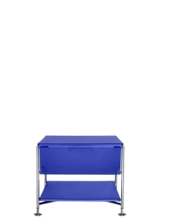 Outlet Kartell Mobil 1 tiroir sur pieds BLEU COBALT