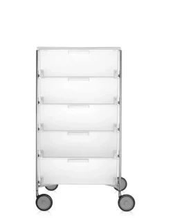 Kartell Mobil 5 tiroirs avec roulettes GLACE