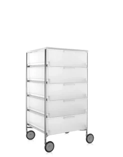 Kartell Mobil 5 tiroirs avec roulettes GLACE