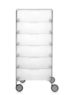 Discount Kartell Mobil 6 tiroirs avec roulettes GLACE