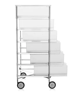 Discount Kartell Mobil 6 tiroirs avec roulettes GLACE