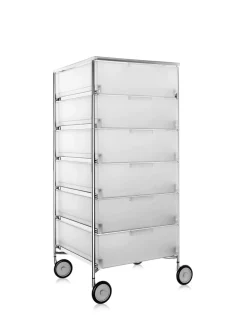 Discount Kartell Mobil 6 tiroirs avec roulettes GLACE