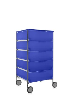 Online Kartell Mobil 5 tiroirs avec roulettes BLEU COBALT