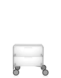 Sale Kartell Mobil 2 tiroirs avec roulettes GLACE