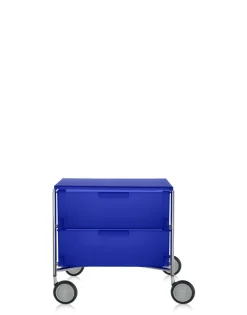 Kartell Mobil 2 tiroirs avec roulettes BLEU COBALT