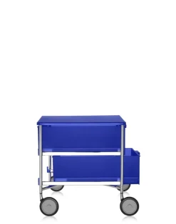 Kartell Mobil 2 tiroirs avec roulettes BLEU COBALT