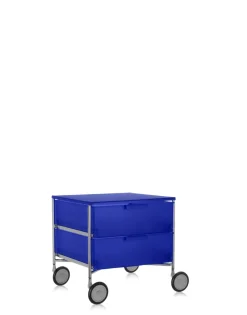 Kartell Mobil 2 tiroirs avec roulettes BLEU COBALT