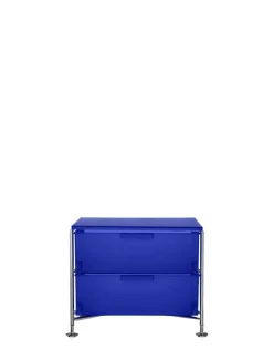 Online Kartell Mobil 2 tiroirs sur pieds BLEU COBALT