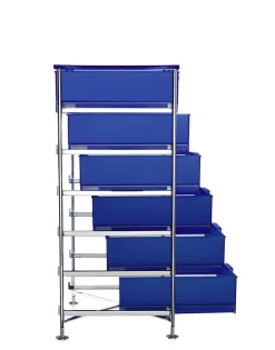 Hot Kartell Mobil 6 tiroirs sur pieds BLEU COBALT