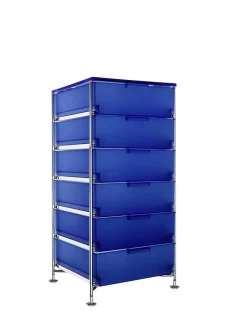 Hot Kartell Mobil 6 tiroirs sur pieds BLEU COBALT