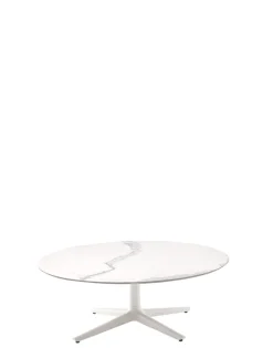 Best Kartell Multiplo low round MARBRE BLANC