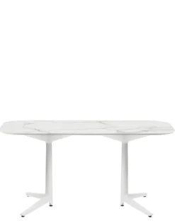 Hot Kartell Multiplo xl rectangular outdoor MARBRE BLANC