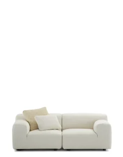 Discount Kartell Plastics duo deux places canapé orsetto BLANC