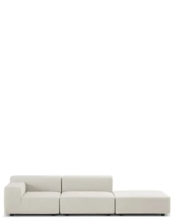 Discount Kartell Plastics outdoor deux places canapé + pouf BLANC