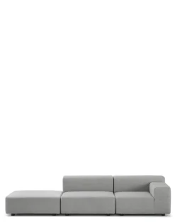 Kartell Plastics outdoor deux places canapé + pouf GRIS