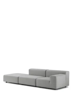 Kartell Plastics outdoor deux places canapé + pouf GRIS