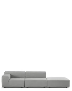 Kartell Plastics outdoor deux places canapé + pouf GRIS