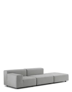 Kartell Plastics outdoor deux places canapé + pouf GRIS