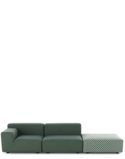 Online Kartell Plastics outdoor liberty 2 places + 1 pouf SAGE