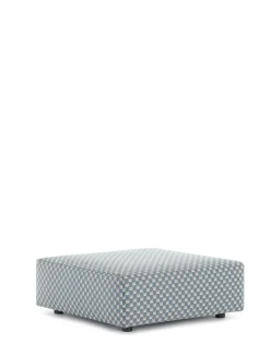 New Kartell Plastics outdoor liberty pouf obi check BLEU