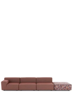 Best Kartell Plastics outdoor liberty 3 places + 1 pouf artemis ROUILLE