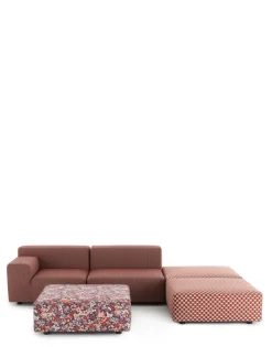 Online Kartell Plastics outdoor liberty 2 places + 3 pouf ROUILLE