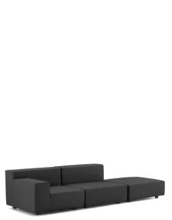 Outlet Kartell Plastics tech fabric deux places canapé + pouf NOIR