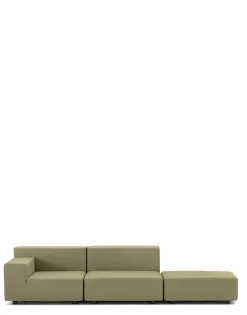 Clearance Kartell Plastics tech fabric deux places canapé + pouf VERT