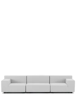 Kartell Plastics tech fabric trois places canapé BLANC