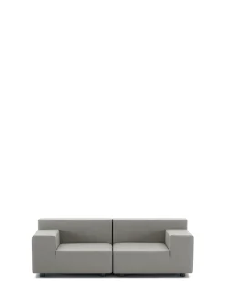 Online Kartell Plastics tech fabric deux places canapé GRIS
