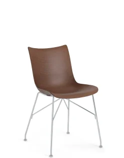 Clearance Kartell P/wood BOIS FONCÉ/CHROME