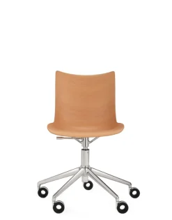 Online Kartell P/wood basic veneer BOIS CLAIR/CHROME
