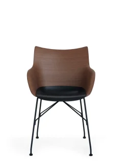 Best Kartell Q/wood BOIS FONCÉ/NOIR