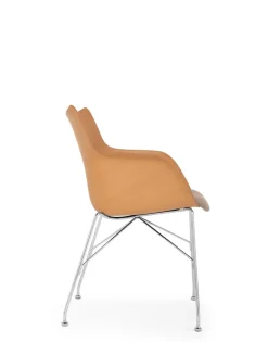 New Kartell Q/wood soft BOIS CLAIR/CHROME/ECRÙ