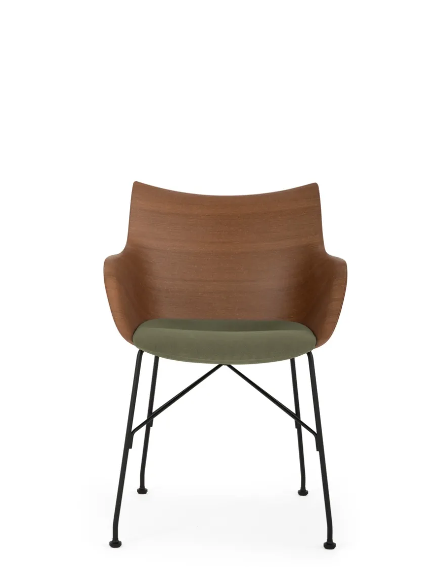 Discount Kartell Q/wood soft BOIS FONCÉ/NOIR/VERT